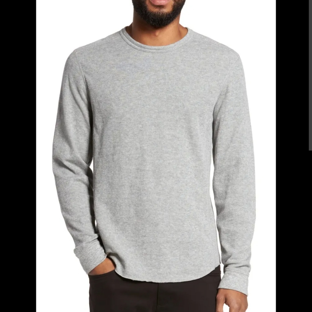 Vince Douvle Knit Slim Long Sleeve T-Shirt